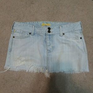 Hollister mini jean skirt